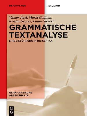 cover image of Grammatische Textanalyse